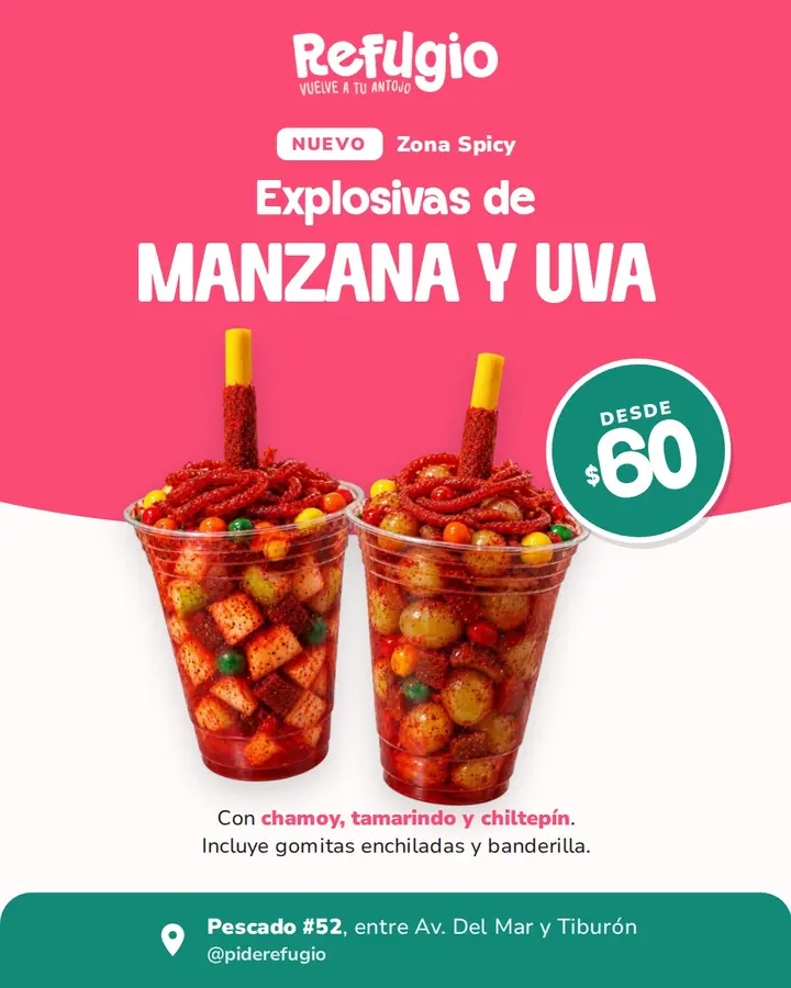 Explosivas de manzana y uva